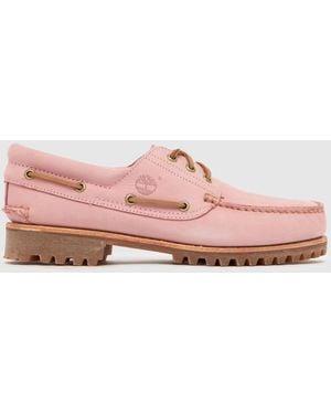 Timberland Authentic 3 Eye Boat Shoes - Pink