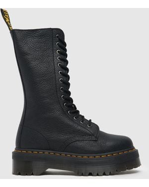 Dr. Martens 1B99 Ladies Quad 14 Eye Winter Boots - Black