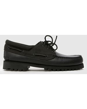 Timberland Classic 3 Eye Boat Shoes - Black