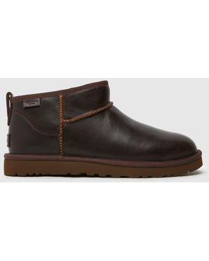 UGG Classic Ultra Mini Regen Boots In - Brown