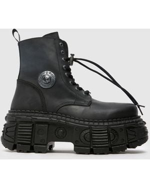 New Rock Tank Boots - Black