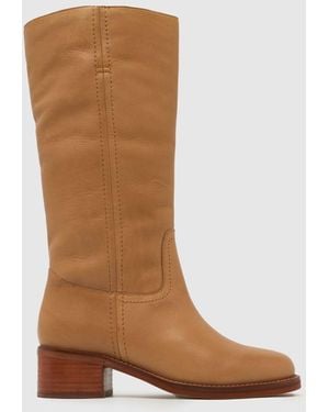 schuh Damari Leather Pull On Boots - Brown