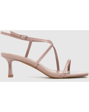 schuh Serenity Strappy Kitten High Heels - Pink