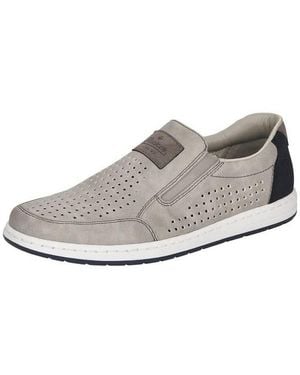 Rieker Herren 18267 Slipper - Weiß