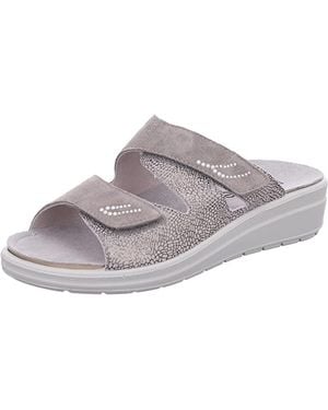 Rohde Rivella Damen, Frauen, Pantoletten, Slipper,Slides,San - Schwarz