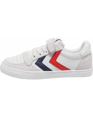 Hummel Slimmer Stadil Leather Low Jr - Weiß
