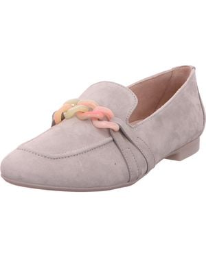 Paul Green Slipper Loafer Leder Hellgrau Damen Hell_Gra