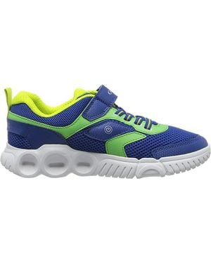 Geox Jungen J Wroom Boy Sneaker - Blau