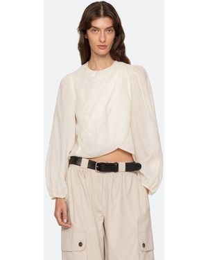 Sea Solene L/s Top - Natural