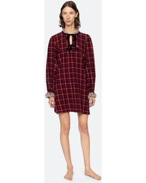 Sea Zahara Night Shirt - Red