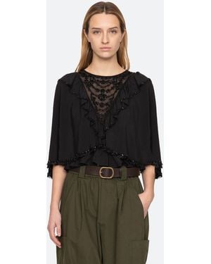 Sea Shanna Beaded Top - Green