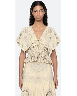 Sea Ceci S/s Top - Natural