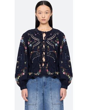 Sea Edwina L/s Top - Blue