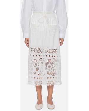 Sea Gardener Skirt - White