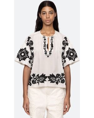 Sea Liliana S/s Top - White