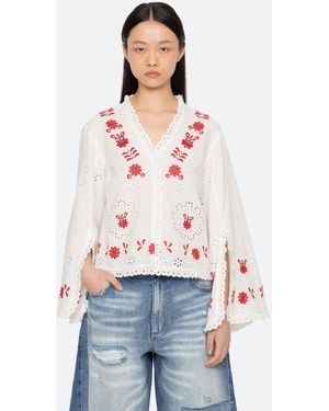 Sea Catharina L/s Top - White