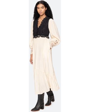 Sea Adelina Combo Dress - White