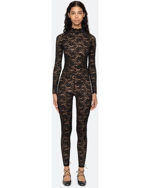 Sea Lilian Catsuit - Black