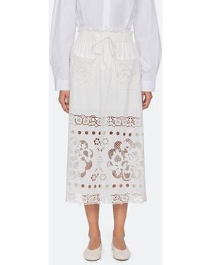 Sea Gardener Skirt - White