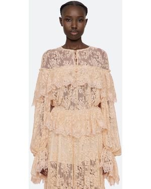 Sea Sharleen L/s Top - Natural