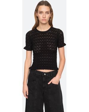Sea Rue S/s Sweater - Black
