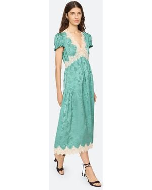 Sea Shay V-neck Dress - Green