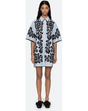 Sea Liliana Shirt Dress - Blue