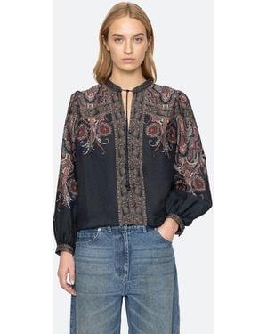 Sea Hyacinth Top - Blue