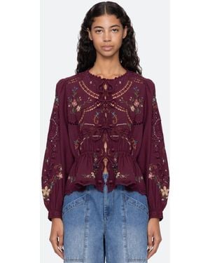 Sea Edwina L/s Top - Red