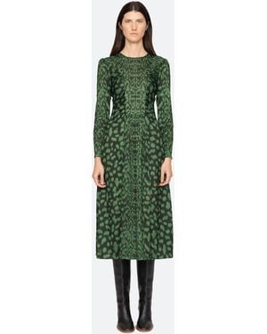 Sea Claude L/s Dress - Green