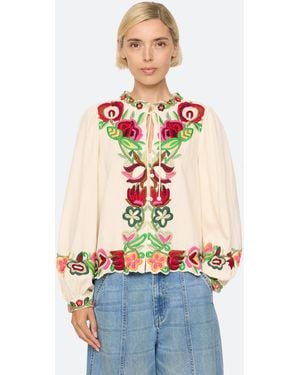 Sea Wilhelmina L/s Top - White