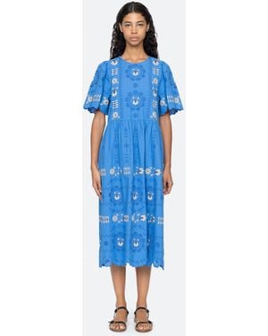Sea Catharina S/s Dress - Blue