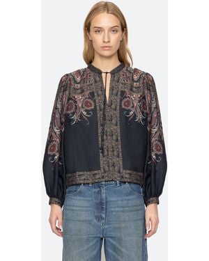 Sea Hyacinth Top - Blue