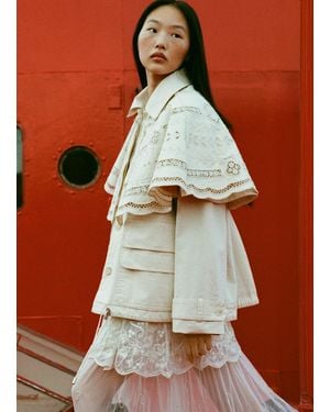 Sea Marie Cape Jacket - Red