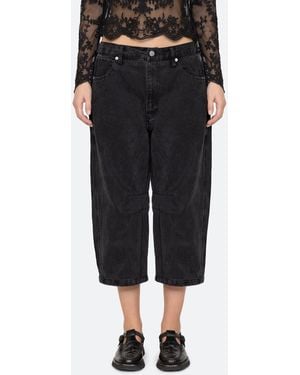 Sea Oli Cropped Jeans - Green