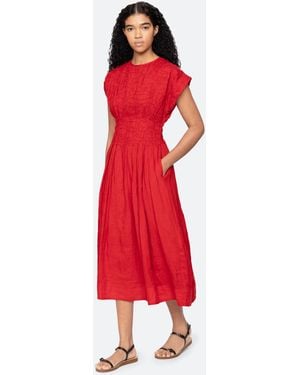 Sea Imogen Solida Midi Dress - Red