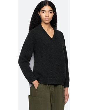 Sea Mallory V-neck Sweater - Black