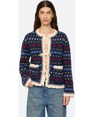 Sea Preston Cardigan - Blue