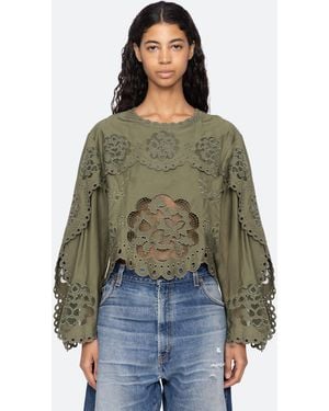 Sea Gardener L/s Top - Green