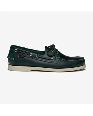 Sebago Docksides Portland Waxed - Verde