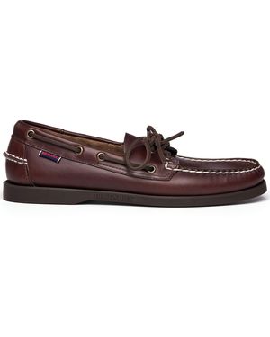 Sebago Docksides Portland Waxed - Marrone