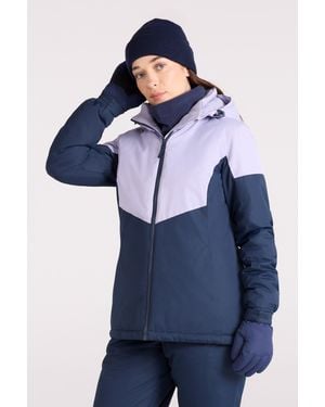 Mountain Warehouse 'Moon' Ski Jacket Snow Proof Insulated Winter Coat - Blue