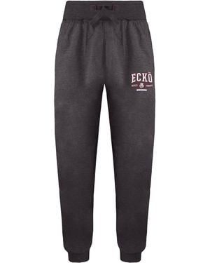Ecko' Unltd Charger Charcoal Marl Track Trousers - Grey