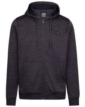 Trespass Fewston Full Zip Hoodie (Dark Flint Marl) - Blue