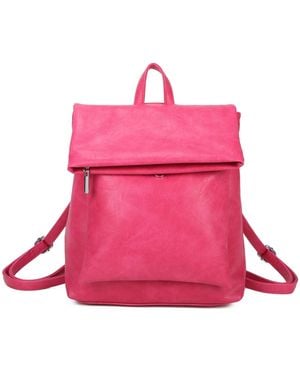 Woodland Leathers Fashion Backpack - Pink