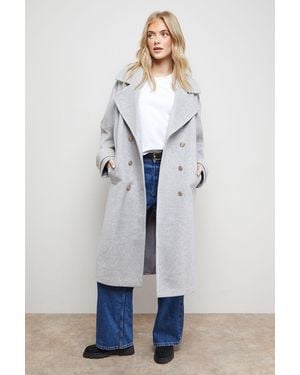 Oasis Relaxed Tailored Coat - Blue