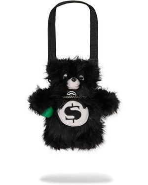 Sprayground Furzilla Shark (Night) Bear Cub Crossbody Bag - Black