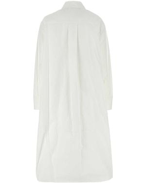 Jil Sander Poplin Shirt Dress Cotton - White