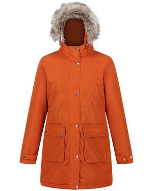 Regatta Ladies Voltera Heated Waterproof Jacket (Burnt Copper) - Orange