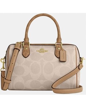 COACH Rowan Satchel - Natural